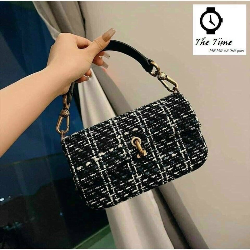 Túi Xách Nữ CNK Túi Móc Câu CNK Bản Nhỏ Turn-Lock Front Flap Bag