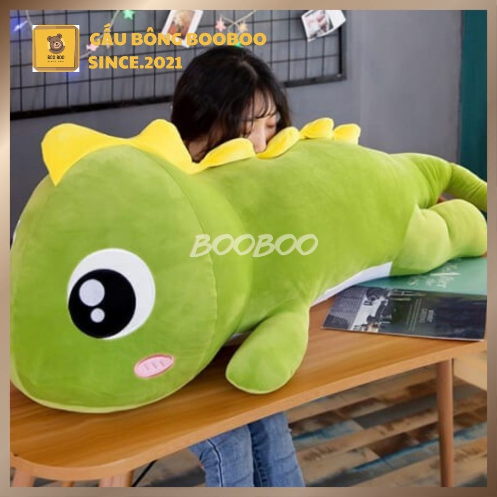 Gấu bông to khổng lồ khủng long đuôi tim gối ôm hình thú giá rẻ kích thước 55cm - 1m8 gấu bông booboo