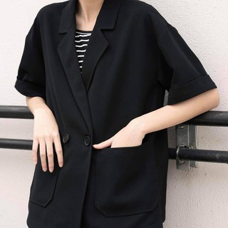 Áo blazer dáng ngắn nữ MADELEN nhiều màu chất tuyết mưa