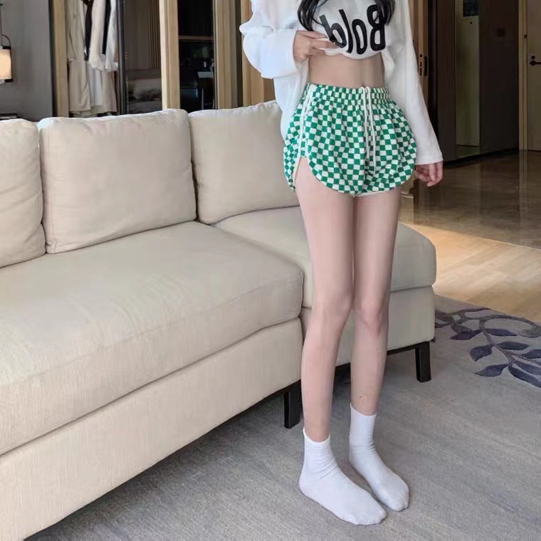 Quần Dài Lưng Cao Kẻ Sọc Ca Rô Thiết Kế Mới Trẻ Trung