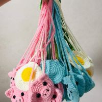 Thú len móc túi đựng tỏi cho bé
