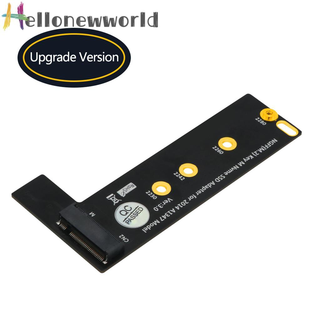 Hellonewworld M.2 NGFF NVME M-Key SSD Adapter for 2014 Macbook Mini A1347 Model Converter