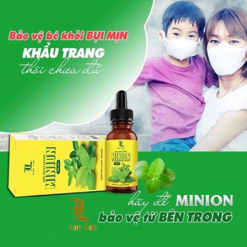 Dầu húng chanh minion tặng dầu tràm