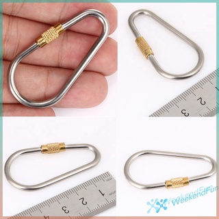 Móc khóa Carabiner bằng hợp kim titan hình chữ D