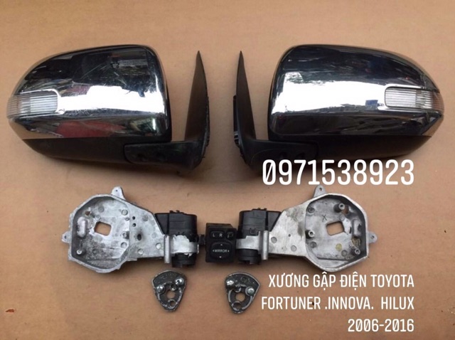 Bộ moto gập gương tự động cho TOYOTA INNOVA FORTUNER HILUX 2006-2016