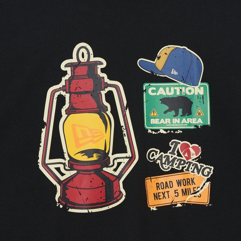 Áo thun New Era - CAMPING STICKERS T-SHIRTS,2021