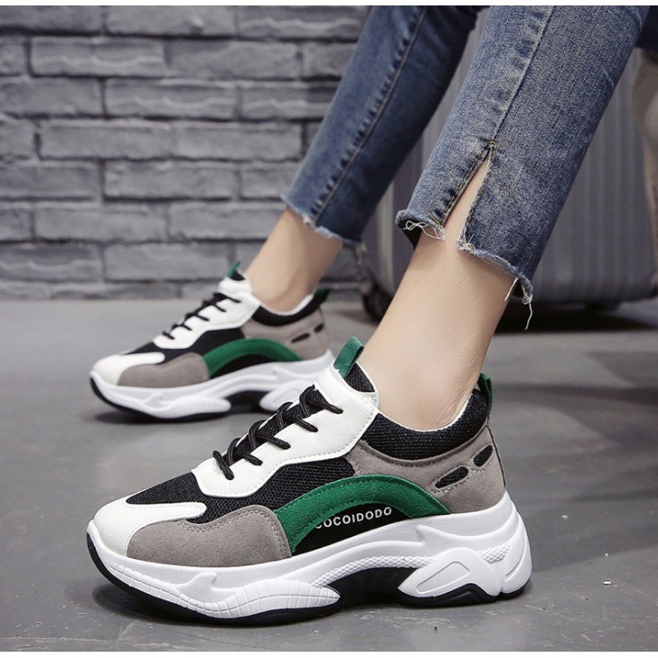 Giày sneaker nữ MS029 (xám xanh)