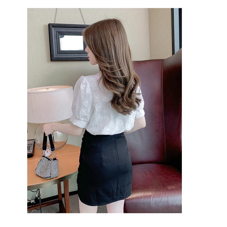 Áo Sơ Mi Voan Ngắn Tay Thời Trang Mùa Hè Dành Cho Nữ