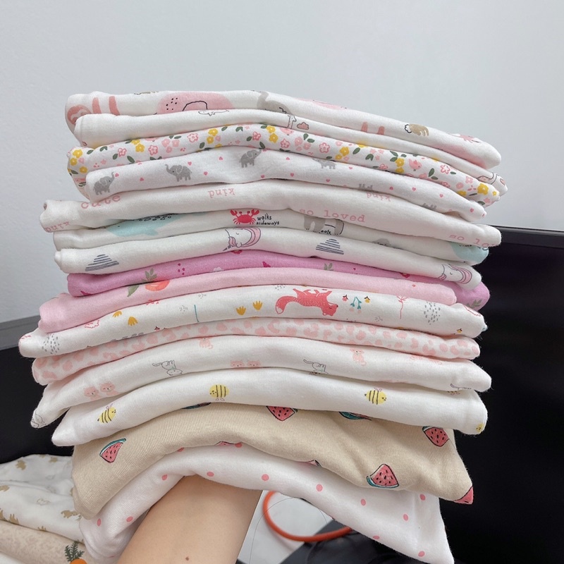 [Combo xuất dư] Combo set 3 bộ chất cotton dày cho bé gái