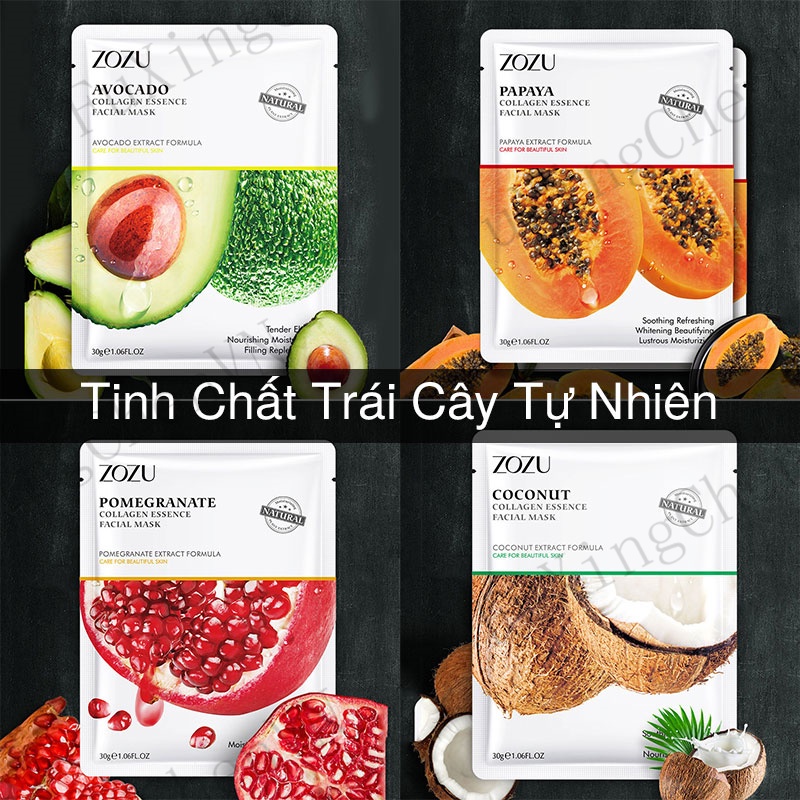 [Đề nghị đặc biệt]Mặt nạ ZOZU trái cây dưỡng trắng  ẩm mask mắt mặt nạ môi 30g