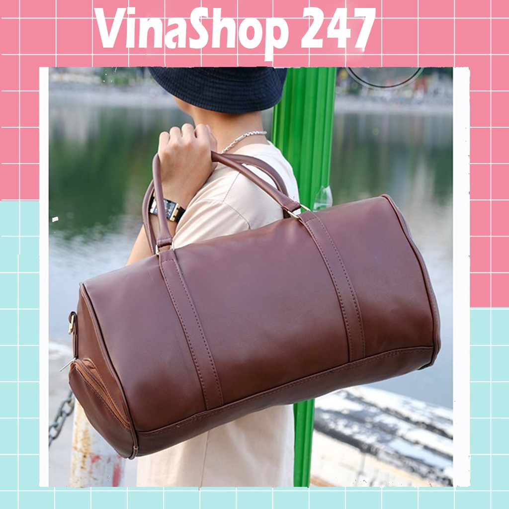 CHỐNG NƯỚC💕BẢO HÀNH DA 1 NĂM💕 TÚI TRỐNG DA THỜI TRANG CAO CẤP ĐỦ 3 MÀU