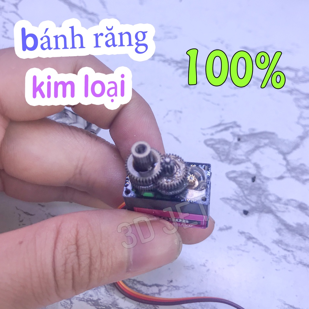 Servo MG90s bánh răng kim loại 100%