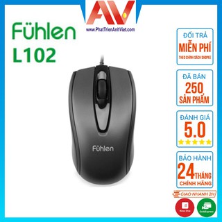 Chuột máy tính có dây Fuhlen L102 chơi game, gaming, dân văn phòng, - HÀNG CHÍNH HÃNG - CÓ BẢO HÀNH - TẶNG KÈM LÓT CHUỘT