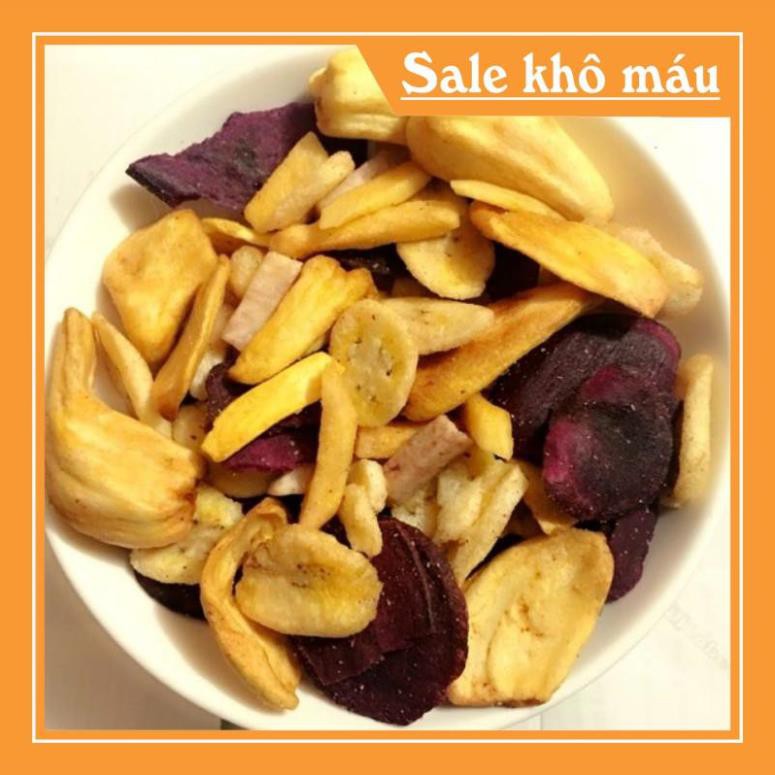 500g hoa quả sấy vỡ giòn ngon