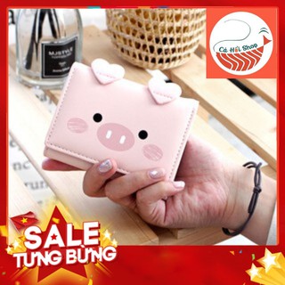 [SIÊU SALE KHỔNG LỒ] Ví Nữ Mini Họa Tiết Lợn Trái Tim Siêu Cute