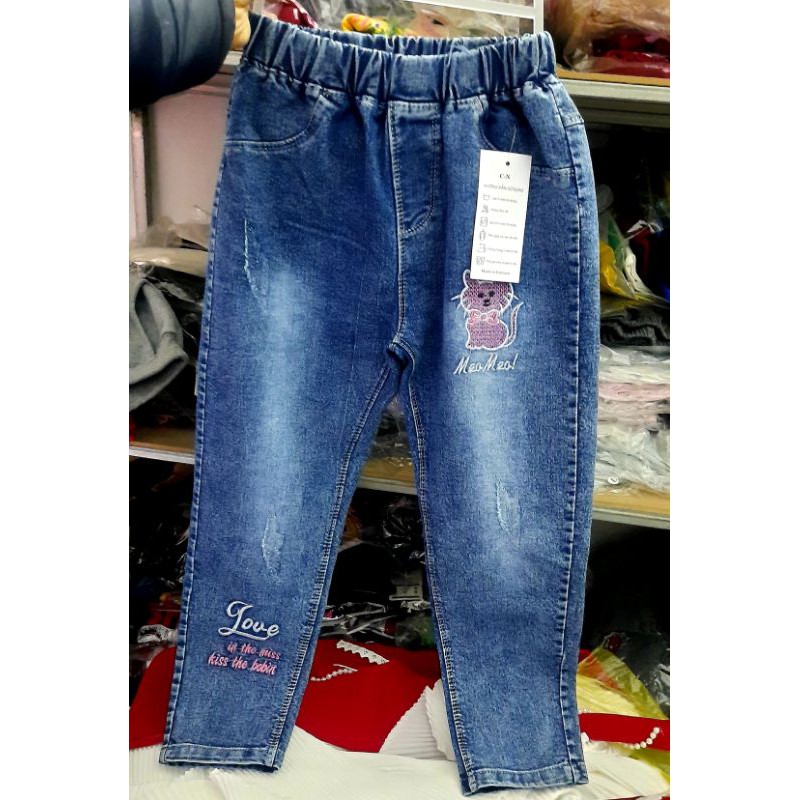 Quần dài jean bé gái / quần bò bé gái size đại 25-40kg