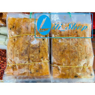 Xâu dẻo tôm cuốn hành phi 300Gr (10 bịch)