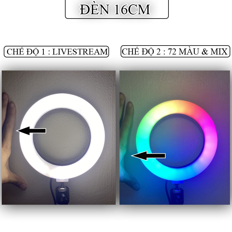 Đèn led 7 màu quay TIKTOK, LIVETSREAM 16CM,20CM,26CM,33CM mới nhất thị trường ĐÈN LED TIKTOK.- 72 màu sắc | BigBuy360 - bigbuy360.vn