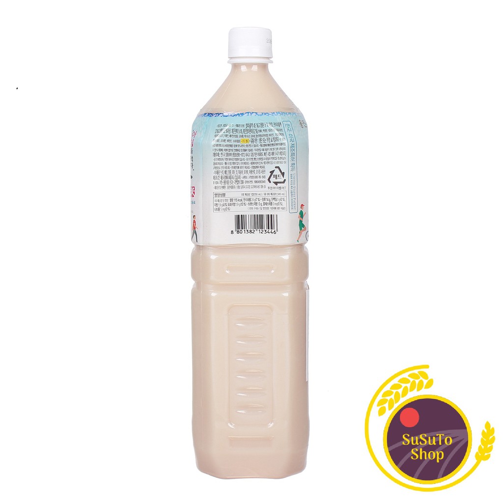 Combo 3 chai sữa gạo rang Woogjin Hàn Quốc 1500ml giúp giảm cân, dưỡng da, cung cấp dinh dưỡng SutoShop