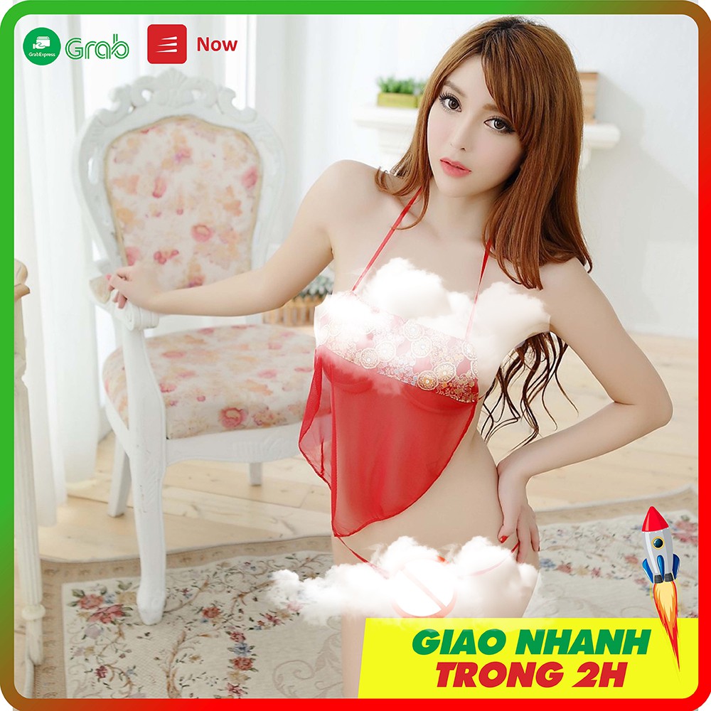 Yếm ngủ màu đỏ sexy - cosplay cô gái Trung Hoa freesize