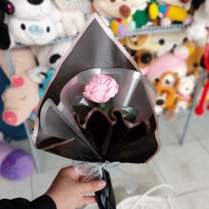 Hoa hồng giấy nhún hàng handmade 16 k/ bó