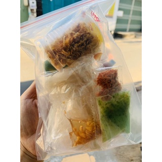 Bánh tráng muối ớt xanh-sốt ớt đỏ