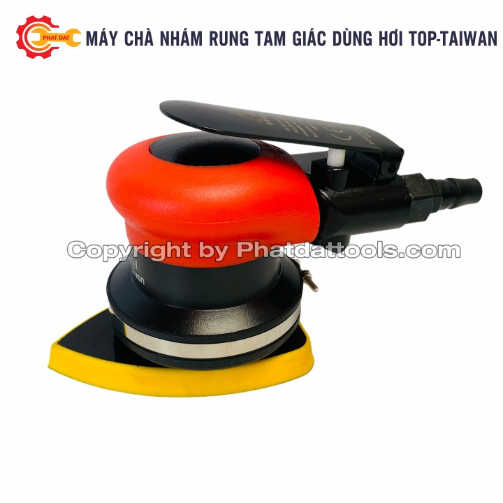 Máy chà nhám rung tam giác dùng hơi TOP-Bảo hành 6 tháng-Mặt chà tam giác-Made in Taiwan