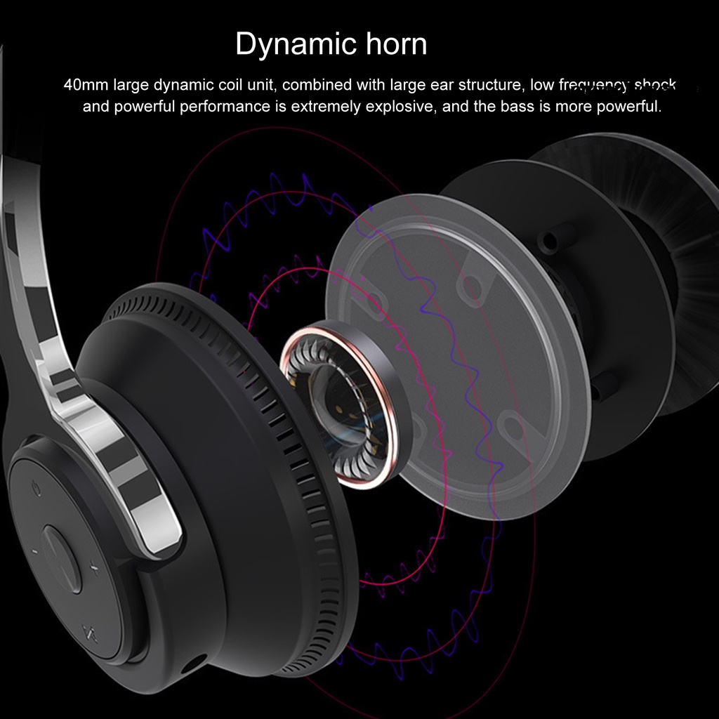 Tai nghe chụp tai Oppo H2 bluetooth 5.1 không dây có đèn led nhiều màu sắc có thể gập