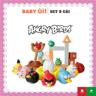 Bộ đồ chơi bắn chim Angry Birds, mô hình chú chim giận dữ, láp ráp chiến thuật cho bé