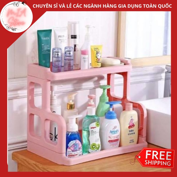 { HÀNG HOT- NOWSHIP}Kệ gia vị 2 tầng Việt Nhật chữ H đựng đồ dùng gia đình