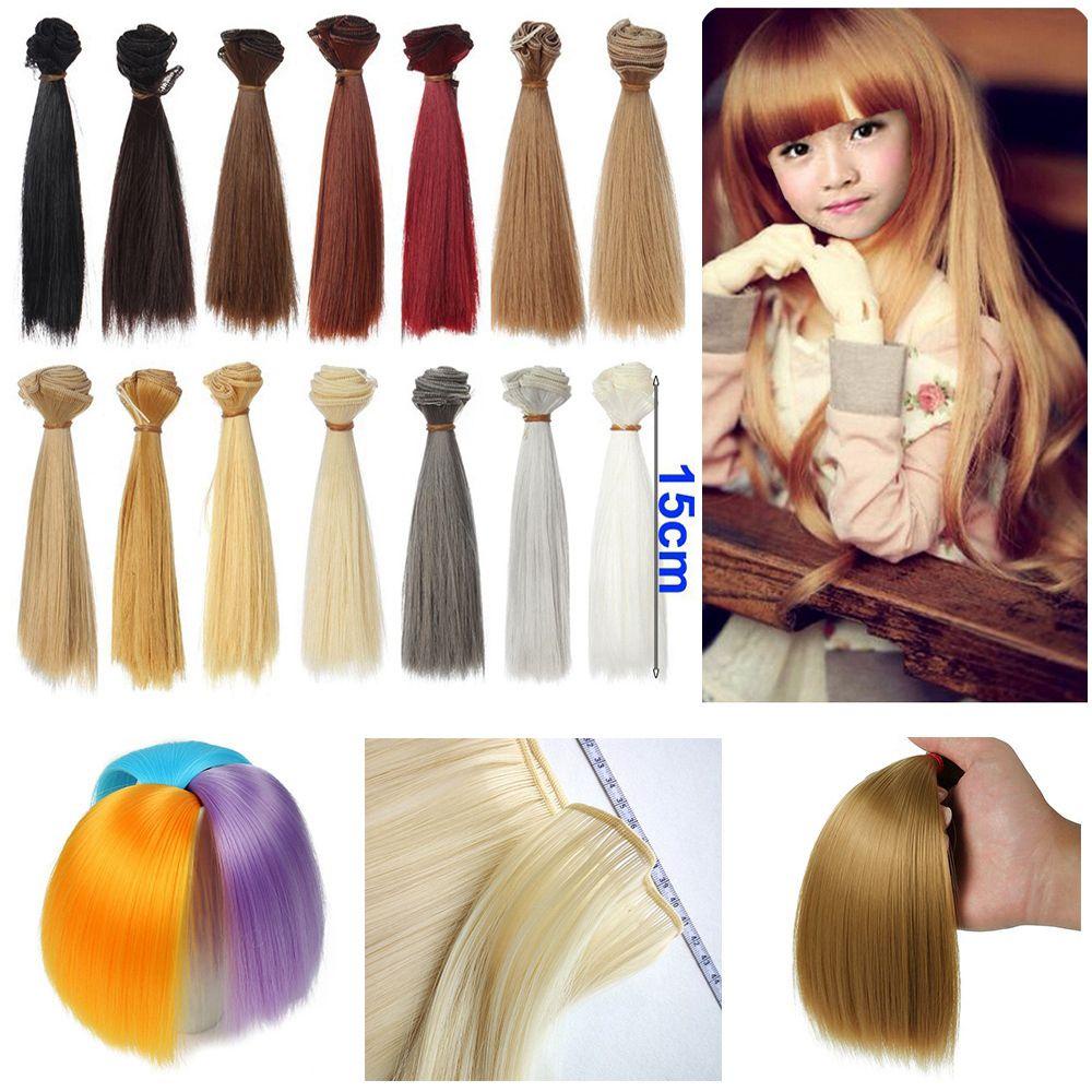 1 Tóc Giả Sợi Tổng Hợp Chất Lượng Cao Dành Cho Búp Bê