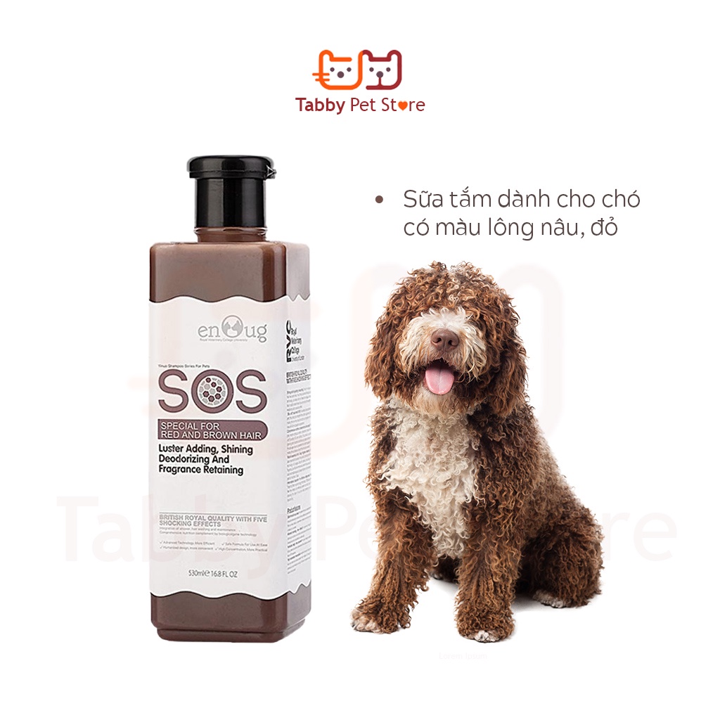 Sữa tắm cho chó mèo poodle trị ve rận bọ chét SOS Tabby Pet Store