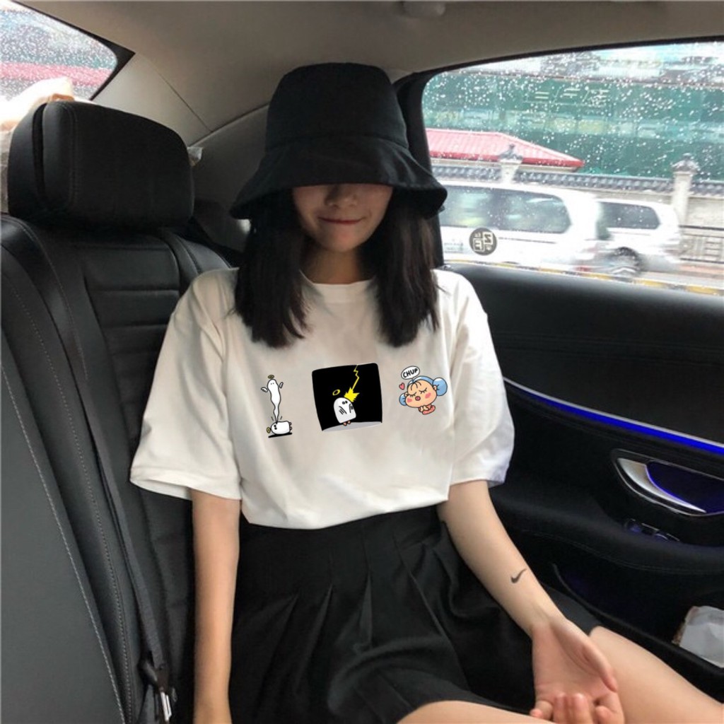 Áo thun tay lỡ  CHUP  phông Unisex nam nữ tee oversize form rộng pull Ulzzang Streetwear Hàn Quốc vải mềm