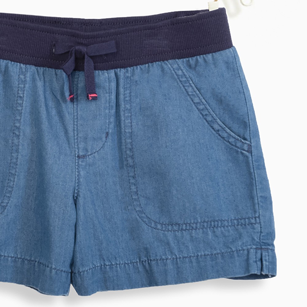 Quần short bé gái M.D.K - Pull On Shorts- Chambray M.D.K - năng động, cá tính