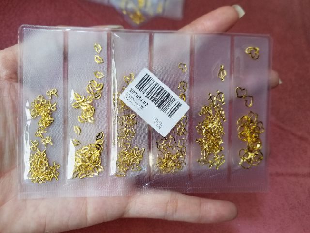 Sticker dán móng tay thiết kế mạ