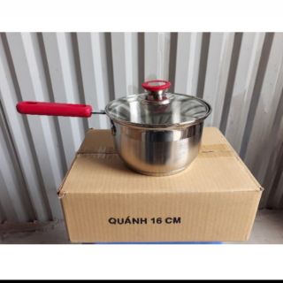 Quấy bột inox 3 đáy 16 cm.