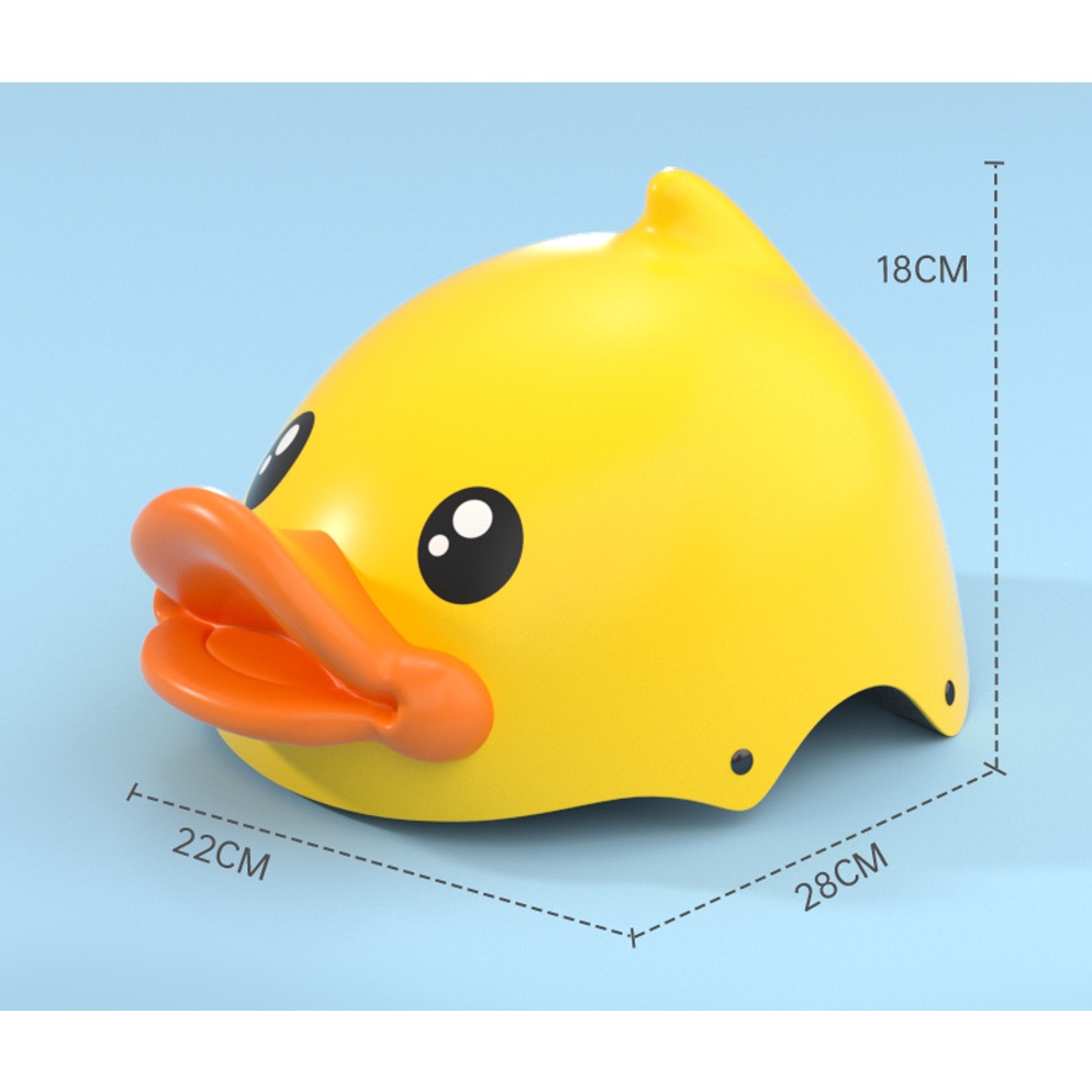 Mũ bảo hiểm vịt vàng B.Duck trẻ em thích hợp cho bé trượt patin, đi xe đạp, scooter