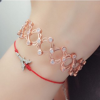 VÒNG TAY NHẪN co giãn - Bạc 925 - Bộ Quà tặng trang sức tình yêu, lãng mạn