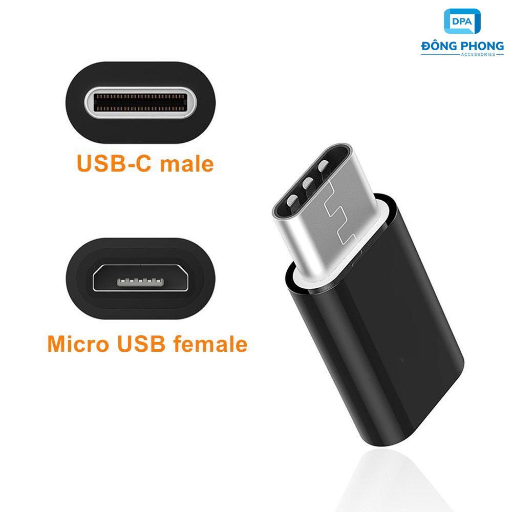 [Mua 1 tặng 1 ] Đầu Chuyển Cổng Micro USB Sang TypeC