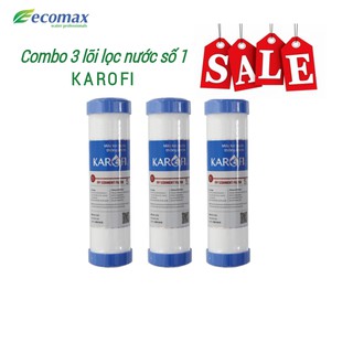 COMBO 3 LÕI LỌC NƯỚC SỐ 1 KAROFI | LÕI LỌC NƯỚC KAROFI - KRF1CB