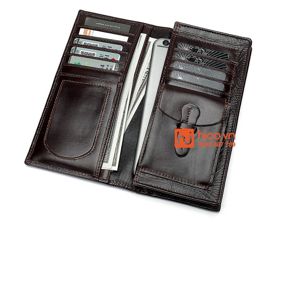 Ví Nam Da Bò Dáng Dài T138 – Phong Cách Thời Trang Sành Điệu , Đẳng Cấp