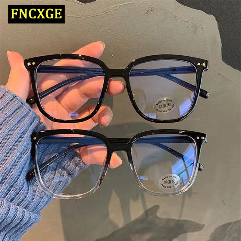 2024 New Anti-blue Glasses Female Korean Version of Irregular Glasses Frame Male Finished Myopia