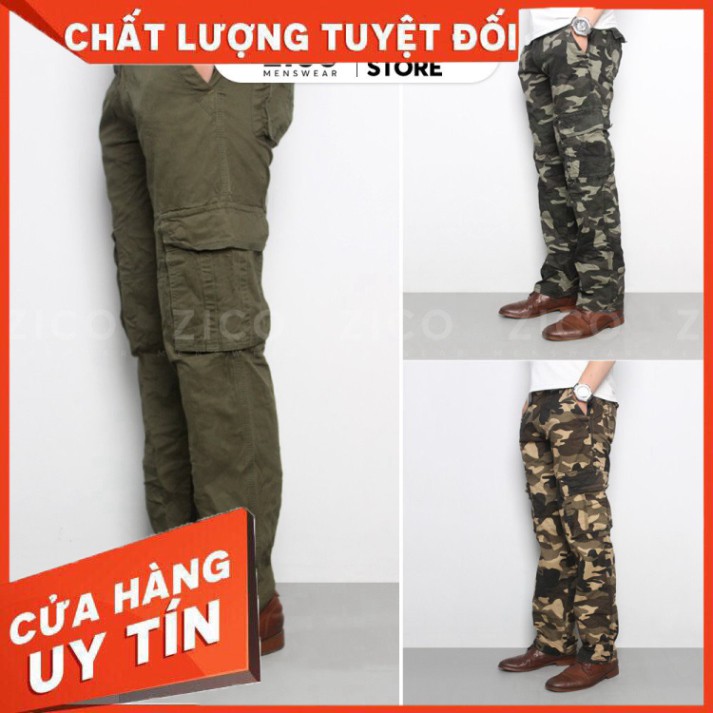 Quần dài nam kaki túi hộp ZICO MENSWEAR 6 túi - Chất vải Kaki dày dặn, không phai màu - Hàng nhập khẩu