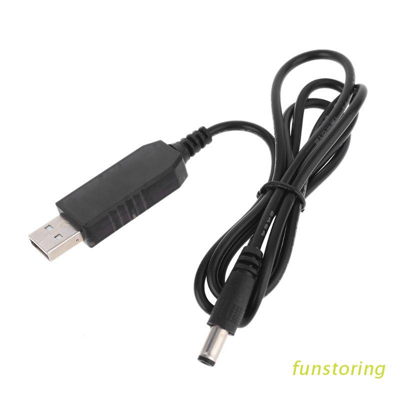Dây cáp sạc chuyển đổi USB 5V sang 4.2V 8.4V 12.6V DC 5.5x2.1mm cho pin Lithium 18650