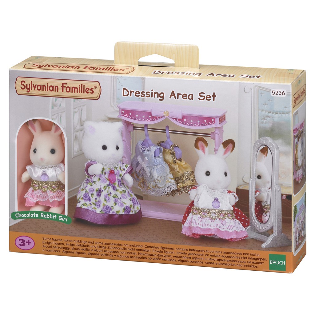 Đồ Chơi Sylvanian Families Phụ Kiện Phòng Thay Đồ Trong Cửa Hàng Thời Trang Dressing Area Set