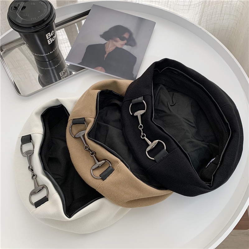 Mũ Beret Kim Loại Phong Cách Thời Trang Vintage Nhật Bản Dành Cho Nữ
