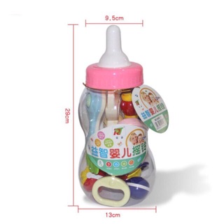 Đồ chơi lục lạp bình sữa 8 món cho bé