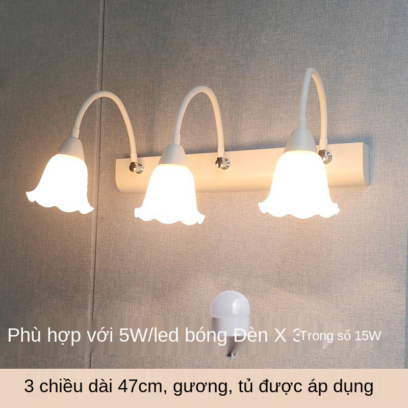 ▪Gương chiếu sáng phía trước đèn led phòng tắm tủ nhà vệ sinh bàn trang điểm Ống Mỹ không thủng tường <