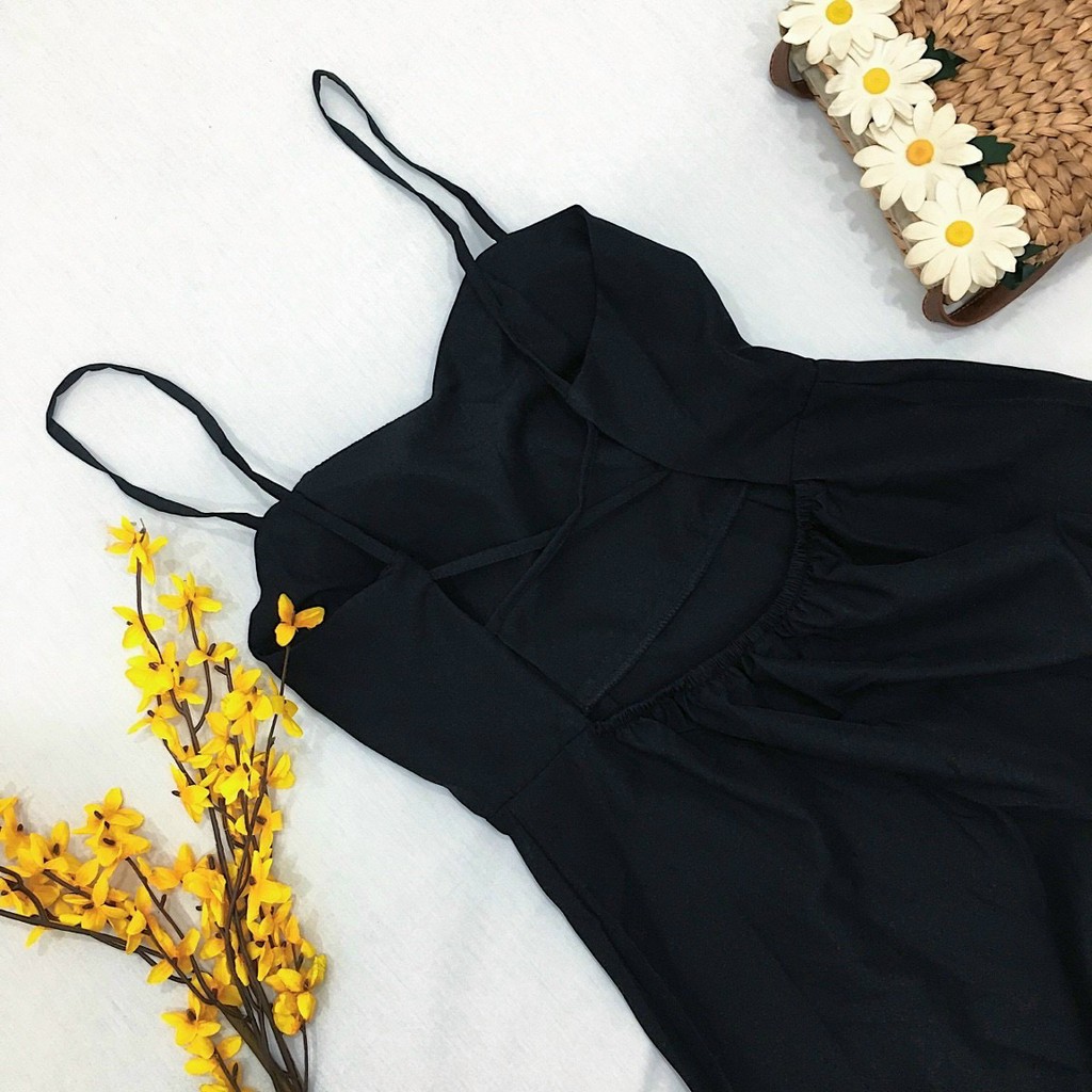 Đầm Maxi Hai Dây Đan Lưng 2 Màu Gợi Cảm, Đầm Maxi Đi Biển Chéo Dây [Ảnh Thật Cuối] - DX0091 | BigBuy360 - bigbuy360.vn