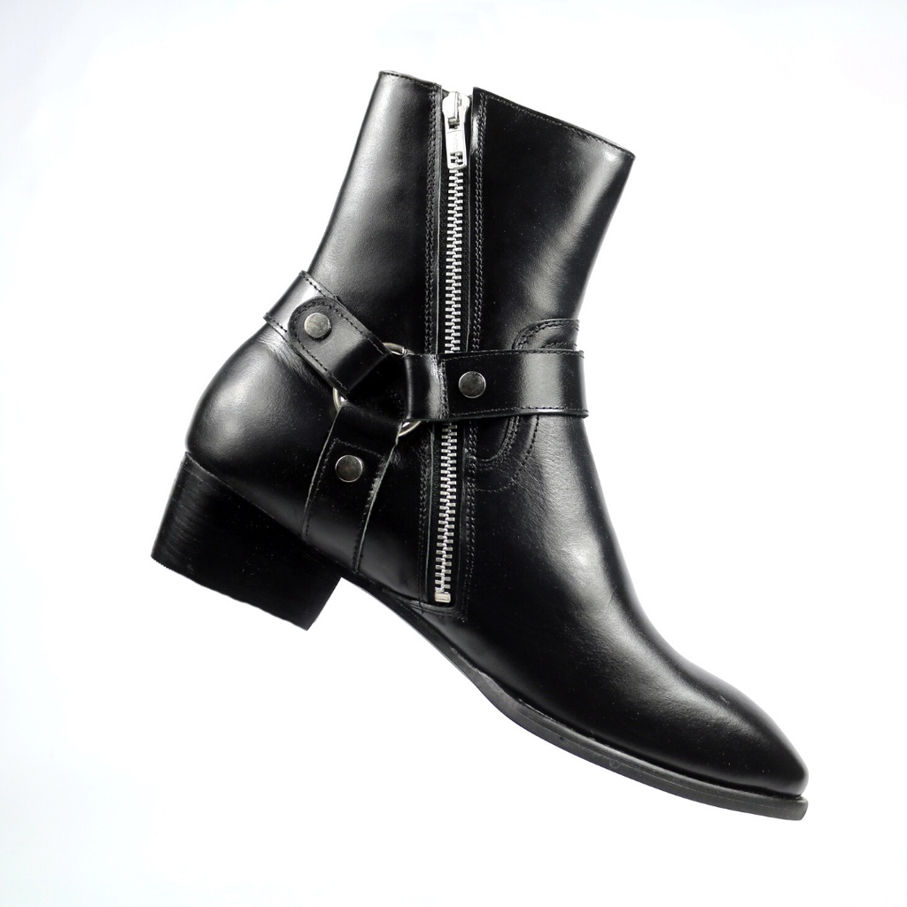 Giày Harness boots thời trang nam chất liệu da bò nguyên tấm cao cấp đế độn 4.5 cm 💖Bảo hành 12 tháng💖 | BigBuy360 - bigbuy360.vn